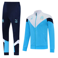 20/21 Marseille Light Blue High Neck Collar Training Kit(Jacket+Trouser)