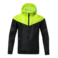 Customize Team Green Windbreaker Hoodie Jacket