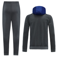 20/21 Barcelona Gray Hoodie Training Kit(Jacket+Trousers)