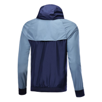 Customize Team Gray&Navy Windbreaker Hoodie Jacket