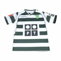 01/03 Sporting Lisbon Home Green&White Retro Soccer Jerseys Shirt