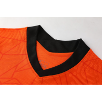 Netherlands Style Customize Team Orange Soccer Jerseys Kit(Shirt+Short)