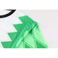 Nigeria Style Customize Team Green&White Soccer Jerseys Kit(Shirt+Short)