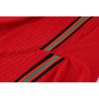 Portugal Style Customize Team Red Soccer Jerseys Kit(Shirt+Short)