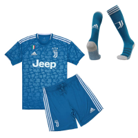 19-20 Juventus Third Away Blue Children's Jerseys Kit(Shirt+Short+Socks)