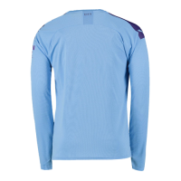 19/20 Manchester City Home Blue Long Sleeve Jerseys Shirt