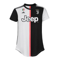 19-20 Juventus Home Black&White Women's Jerseys Shirt