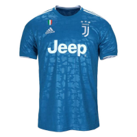 19/20 Juventus Third Away Blue Soccer Jerseys Whole Kit(Shirt+Short+Socks)