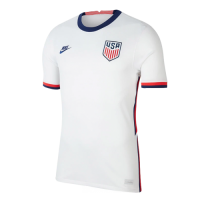 2020 USA Home White Soccer Jerseys Shirt(Player Version)