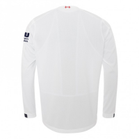 19-20 Liverpool Away White Long Sleeve Jerseys Shirt