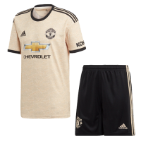 19/20 Manchester United Away Khaki Jerseys Kit(Shirt+Short)