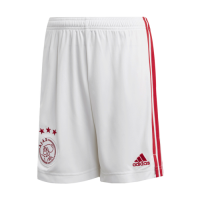 20/21 Ajax Home White Soccer Jerseys Short