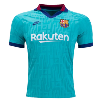 19/20 Barcelona Third Away Blue Soccer Jerseys Kit(Shirt+Short)