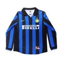 Inter Milan Retro Soccer Jersey Home Long Sleeve Replica 1998/99