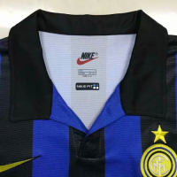 Inter Milan Retro Soccer Jersey Home Long Sleeve Replica 1998/99