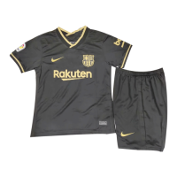 Barcelona Kid's Soccer Jersey Away Kit (Shirt+Short) 2020/21