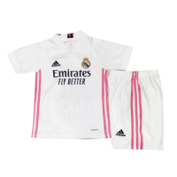 Real Madrid Kid's Soccer Jersey Home Kit (Shirt+Short) 2020/21