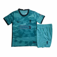 Liverpool Kid's Soccer Jersey Away Kit (Shirt+Short) 2020/21