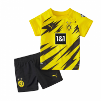 20/21 Borussia Dortmund Home Yellow Kid's Jerseys Kit(Shirt+Short)