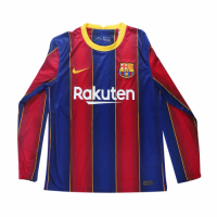 Barcelona Soccer Jersey Home Long Sleeve Replica 20/21