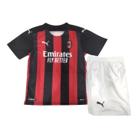 AC Milan Kid's Soccer Jersey Home Kit (Shirt+Short) 2020/21