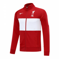 20/21 Liverpool Red&White High Neck Collar Training Jacket