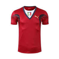 Italy Retro Jersey Goalkeeper Red Replica World Cup 2006