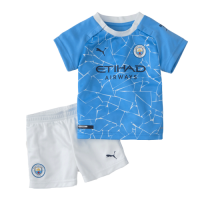Manchester City Kid's Soccer Jersey Home Kit (Shirt+Short) 2020/21