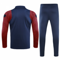 20/21 PSG Navy Zipper Sweat Shirt Kit(Top+Trouser)