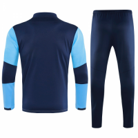 20/21 Manchester City Light Blue Zipper Sweat Shirt Kit(Top+Trouser)
