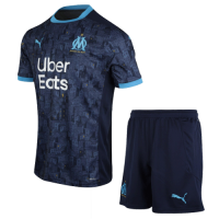 Marseille Soccer Jersey Away Kit (Shirt+Short) Replica 2020/21