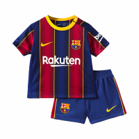 Barcelona Kid's Soccer Jersey Home Kit (Shirt+Short) 2020/21