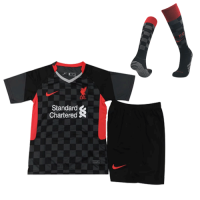 Liverpool Kid's Soccer Jersey Third Away Whole Kit (Shirt+Short+Socks) 2020/21