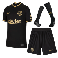 Barcelona Soccer Jersey Away Whole Kit (Shirt+Short+Socks) Replica 2020/21