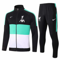 20/21 Liverpool Black&Green&White High Neck Collar Training Kit(Jacket+Trouser)