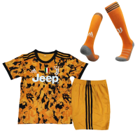 Juventus Kid's Soccer Jersey Third Away Whole Kit (Shirt+Short+Socks) 2020/21
