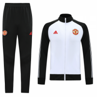 20/21 Manchester United Black&White High Neck Collar Training Kit(Jacket+Trouser)