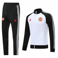 20/21 Manchester United Black&White High Neck Collar Training Kit(Jacket+Trouser)