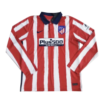 Atletico Madrid Soccer Jersey Home Long Sleeve Replica 2020/21