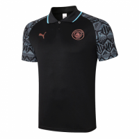 20/21 Manchester City Grand Slam Polo Shirt-Black
