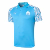 20/21 Marseille Grand Slam Polo Shirt-Blue