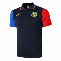 20/21 Barcelona Grand Slam Polo Shirt-Navy&Blue&Red