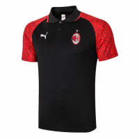20/21 AC Milan Core Polo Shirt-Red&Black