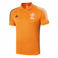20/21 Manchester United Core Polo Shirt-Orange