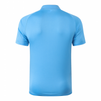 20/21 Ajax Core Polo Shirt-Light Blue