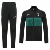 20/21 Tottenham Hotspur Black Player Version High Neck Collar Training Kit(Jacket+Trouser)