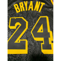 Men's Los Angeles Lakers Kobe Bryant N0.24  Black Swingman Jersey