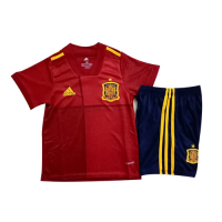 Spain Kids Soccer Jersey Home Kit (Shirt+Short) 2020
