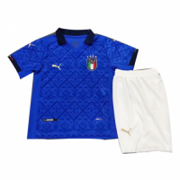 Italy Kids Soccer Jersey Home Kit (Shirt+Short) 2020