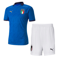 2020 Italy Home Blue Soccer Jerseys Kit(Shirt+Short)